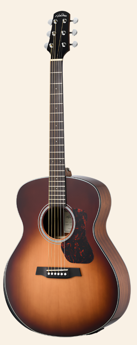 G550REAB-G Natura Solid Spruce Top Armrest Grand Auditorium Acoustic-Electric - Amber Burst Gloss Top / Open Pore Natural