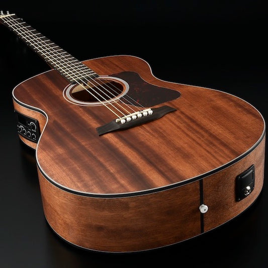 G551E Natura Solid Mahogany Top Grand Auditorium Acoustic-Electric - Open Pore Satin Natural