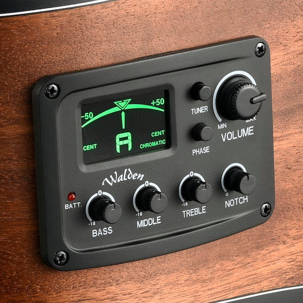 N550E Natura Solid Spruce Top Nylon Classical-Electric - Open Pore Satin Natural