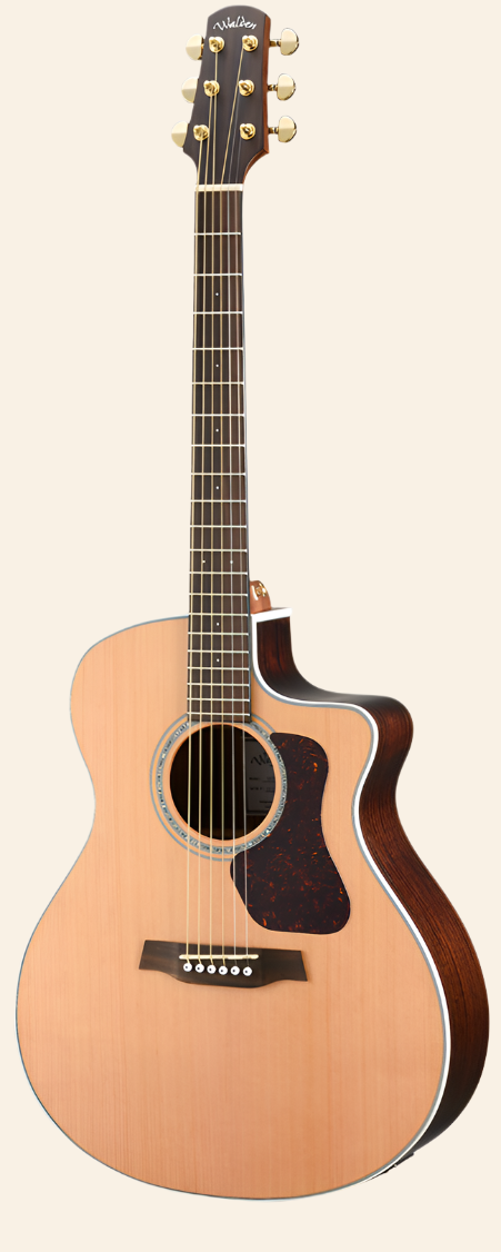 G633CE Natura Solid Cedar Top/Ovangkol Grand Auditorium Acoustic Cutaway-Electric - Satin Natural