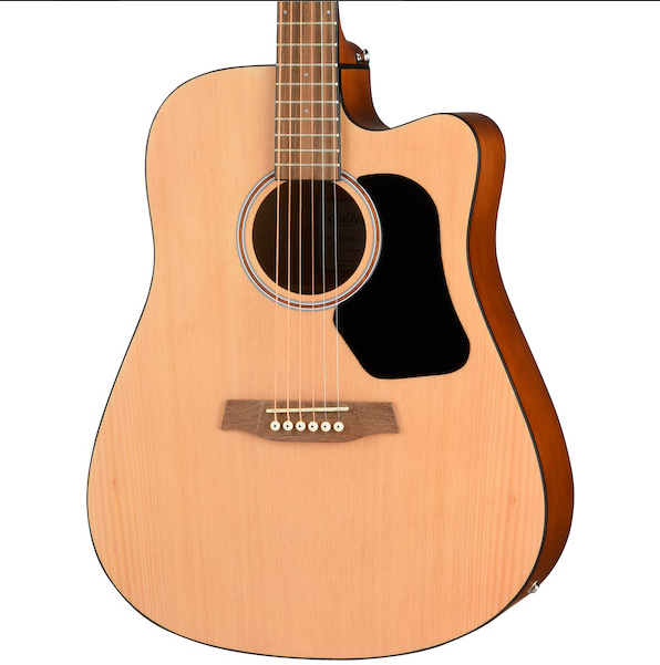 D255CE Hawthorne Dreadnought Acoustic Cutaway-Electric - Satin Natural