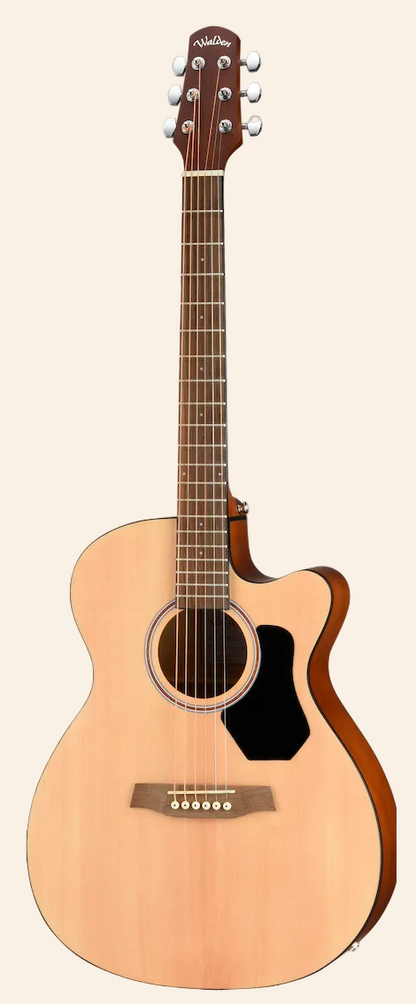 F255CE Hawthorne Folk Body Acoustic Cutaway-Electric - Satin Natural