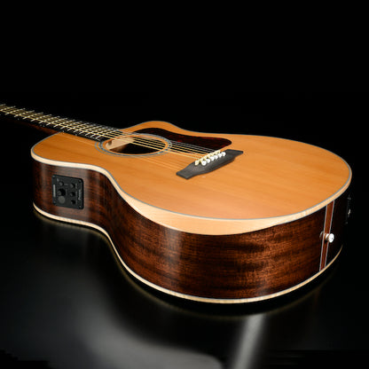 G633RCE-G Natura Solid Cedar Top/Ovangkol Maple Armrest Grand Auditorium Acoustic Cutaway-Electric - Gloss Natural