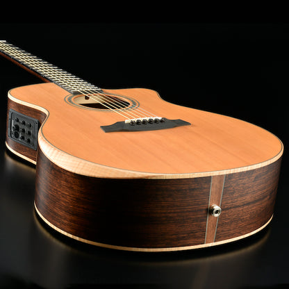 G3033RCE All-Solid Cedar/Ovangkol-Figured Maple Armrest Grand Auditorium Acoustic Cutaway-Electric - Satin Natural